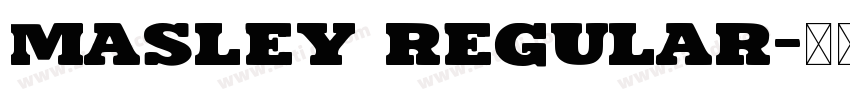 Masley Regular字体转换